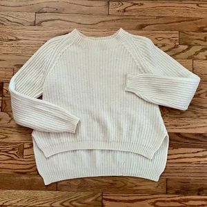 Pinko | Ribbed Wool Cropped Jumper Sweater Size Small